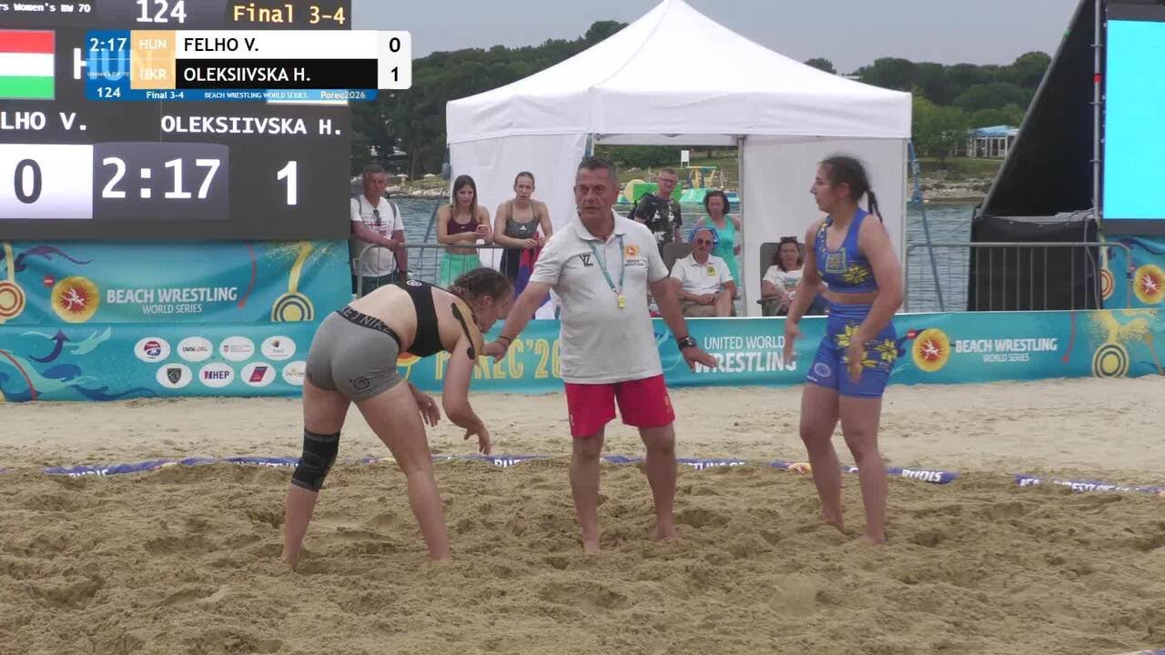 Viktoria FELHO (HUN) vs. Halyna OLEKSIIVSKA (UKR) • Final 3-4 • Women's BW 70Kg background