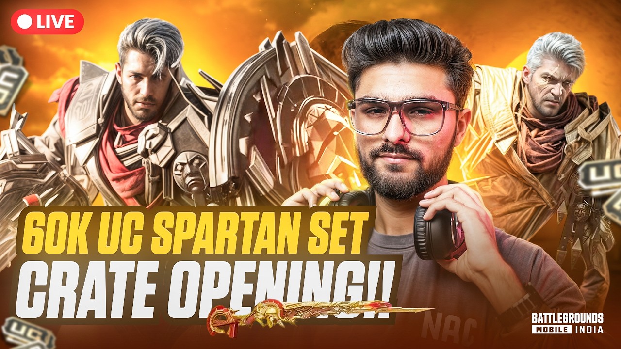 60K UC CRATE OPENING | CONQUEROR RANK PUSH TO #1 | BGMI LIVE #iQOORankPush