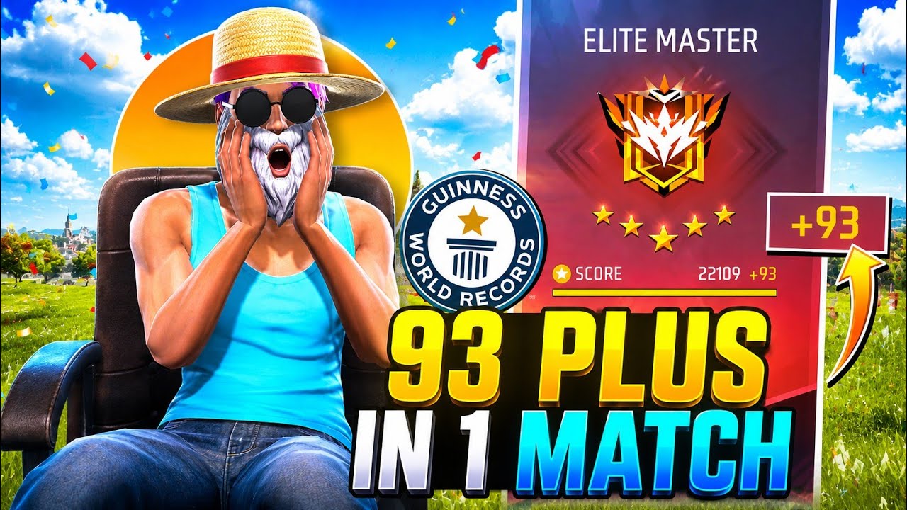 Get 93+ Plus In Just One Match 🤯 | Solo Grandmaster Pushing Tips 💀 | #freefire