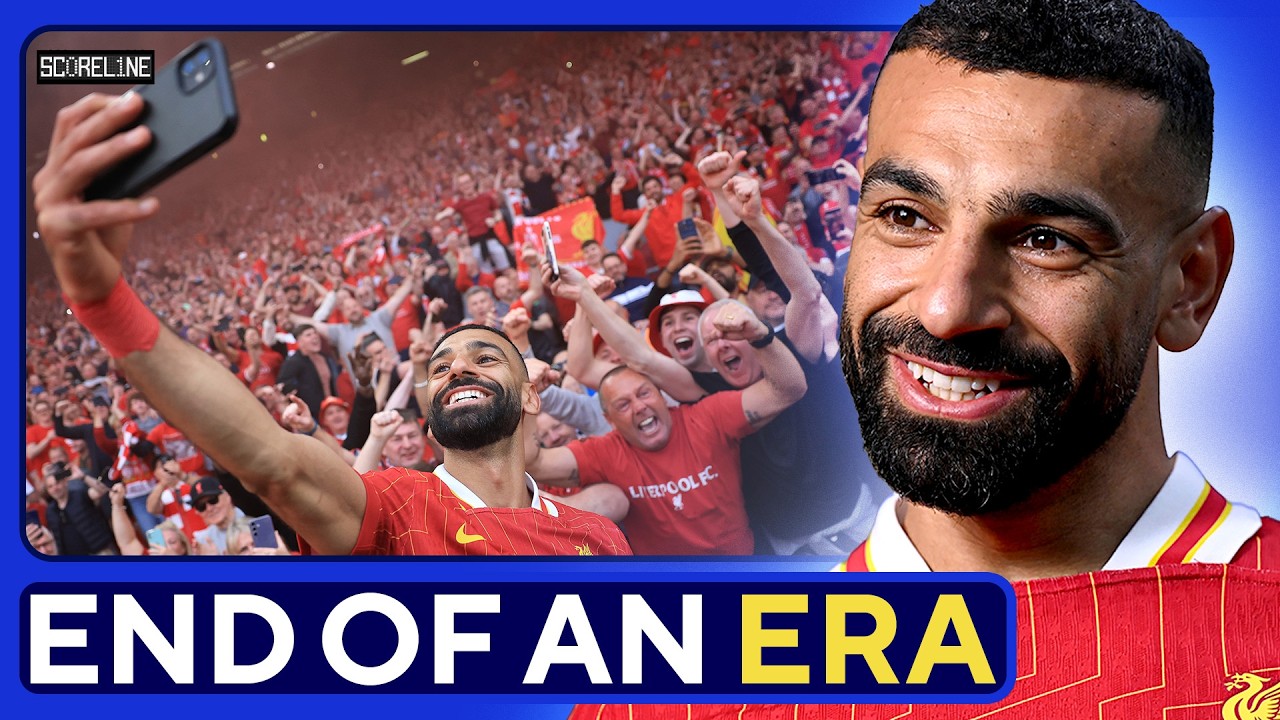 Mohamed Salah announces Liverpool EXIT background