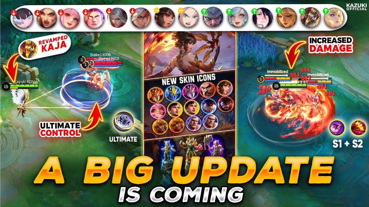 BIG UPDATE | 14 HERO BUFF/NERFS | NEW SF SKINS | NEW EMOTES & MANY MORE