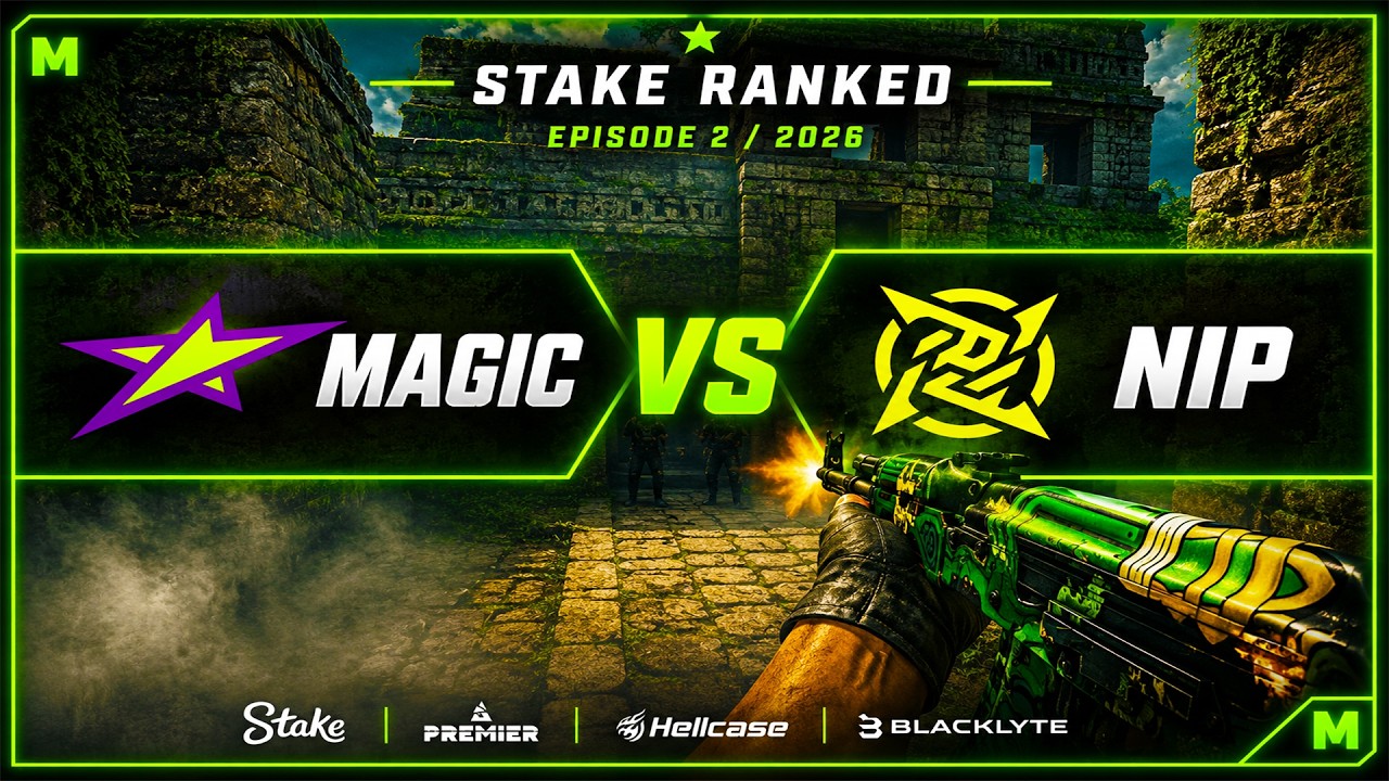 MAGIC VS NIP - Highlights Stake Ranked Episode 2 | CS2 background