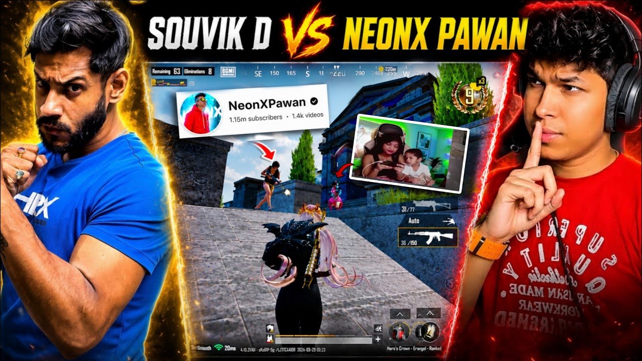 😱 EXPOSED NOOB GAMER 🤡 NEONX PAWAN vs SOUVIK D |BGMI 1VS4 NEW UPDATE 4.4 CLUTCHES🔥BEST IPAD PLAYER background