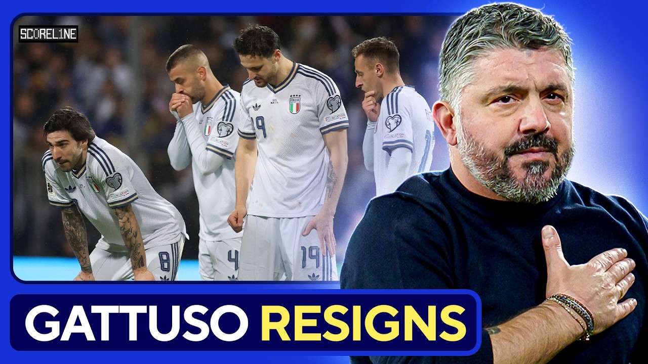 Gennaro Gattuso STEPS DOWN As Italy Manager background