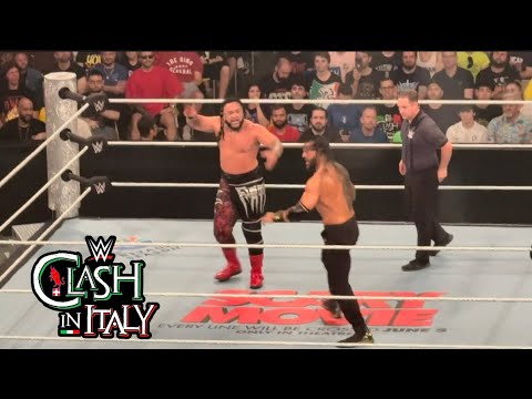 Roman Reigns vs Jacob Fatu Tribal Combat Full Match - WWE Clash in Italy 5/31/2026 background