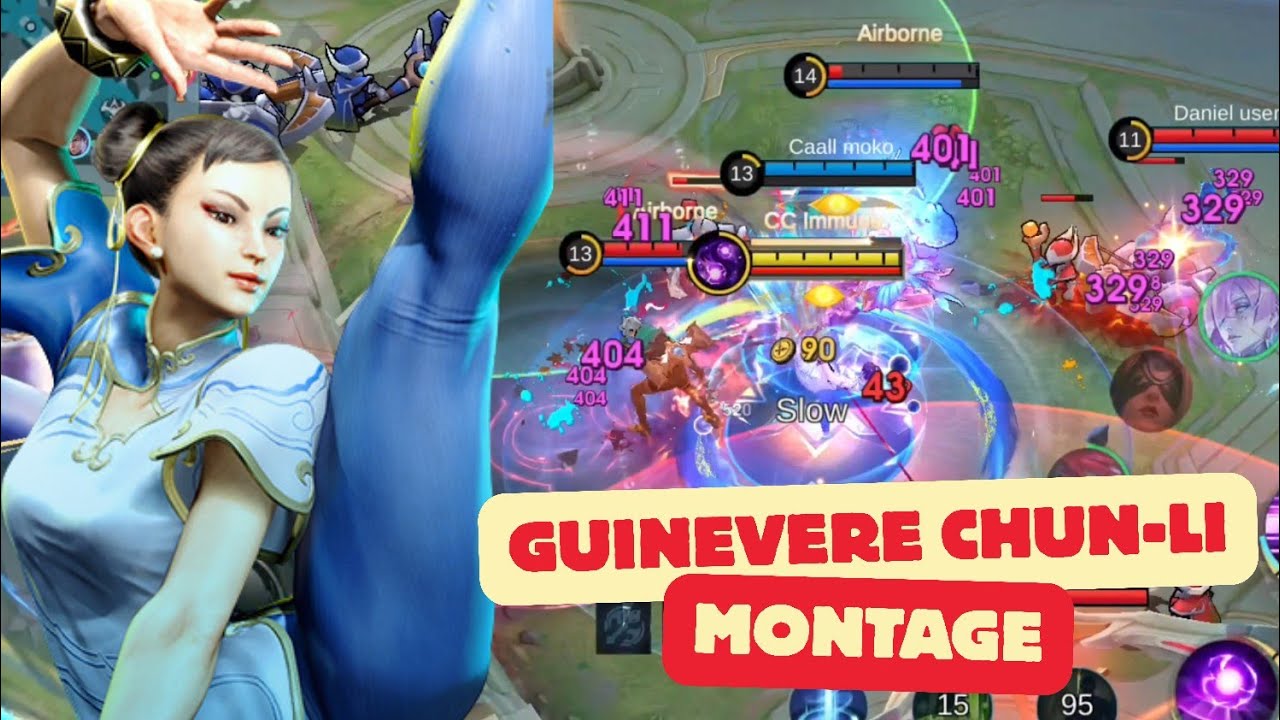 GUINEVERE CHUN LI NEW SKIN GAMEPLAY MONTAGE - Raymarcc background