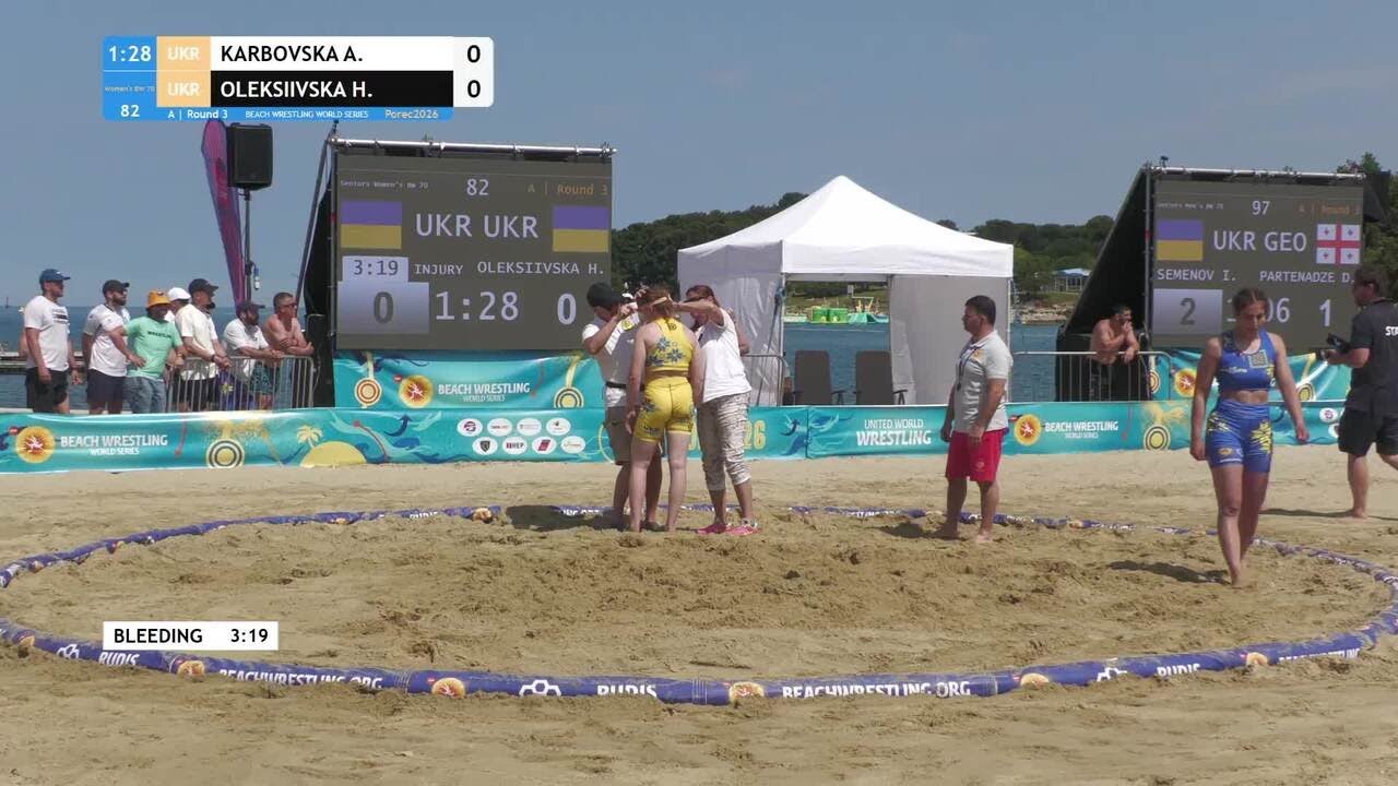 Anna KARBOVSKA (UKR) vs. Halyna OLEKSIIVSKA (UKR) • A | Round 3 • Women's BW 70Kg background