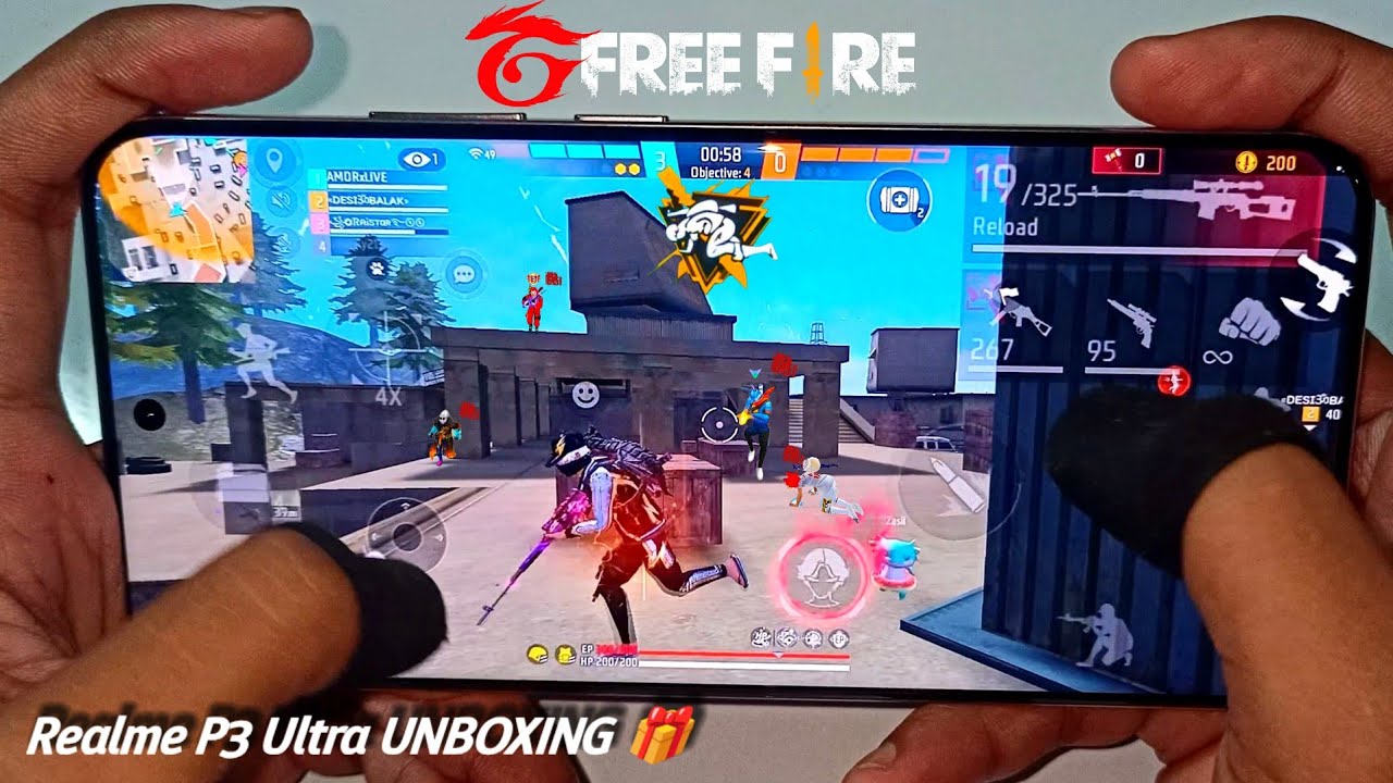 Realme P3 Ultra : UNBOXING 🎁 HANDCAM⚡ Free Fire Gameplay