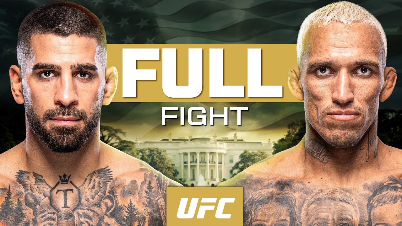 Ilia Topuria vs Charles Oliveira | FULL FIGHT | UFC Freedom 250 background