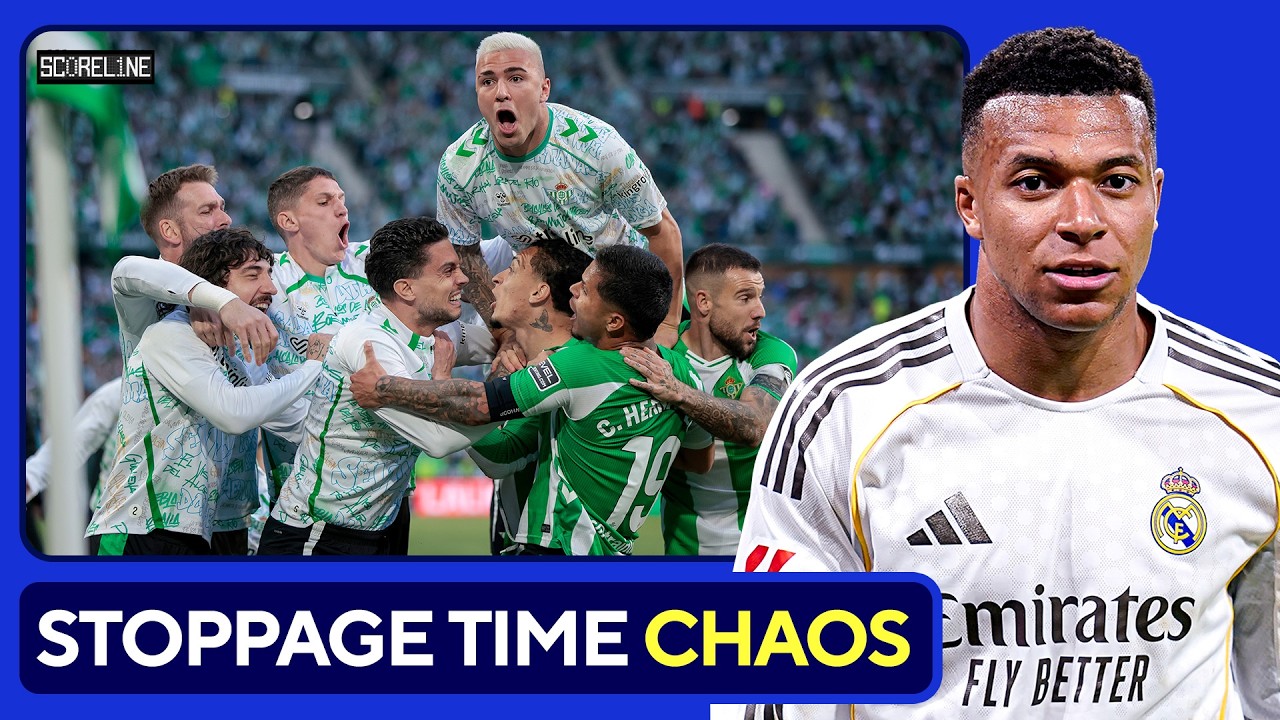 Real Betis STUN Real Madrid with last-second equalizer background