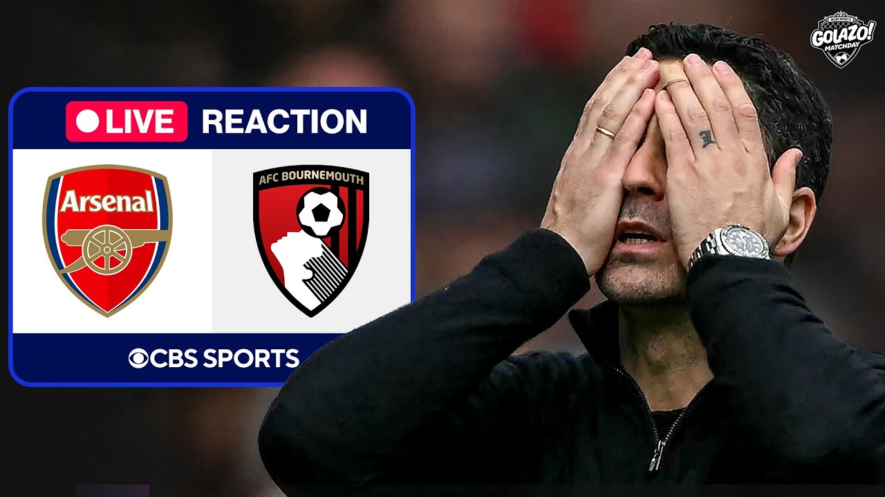 Arsenal title dreams CRUMBLING after Bournemouth defeat | CBS Sports Golazo background