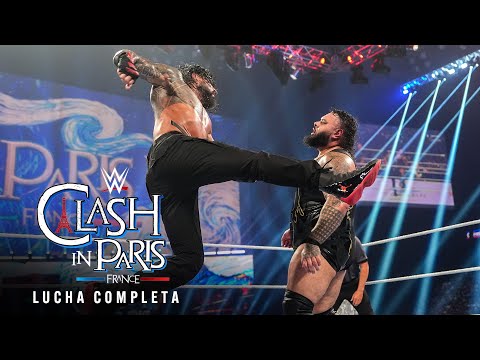 LUCHA COMPLETA: Roman Reigns vs. Bronson Reed: Clash in Paris 2025 background