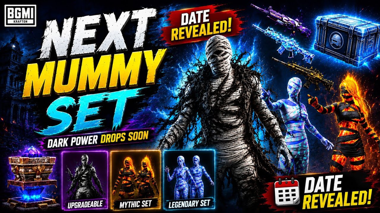 Bgmi New Mummy Set Leaks | Next Mummy Set Date Revealed | Bgmi New Prize Path 4.5 Here | 5 Mummy Set