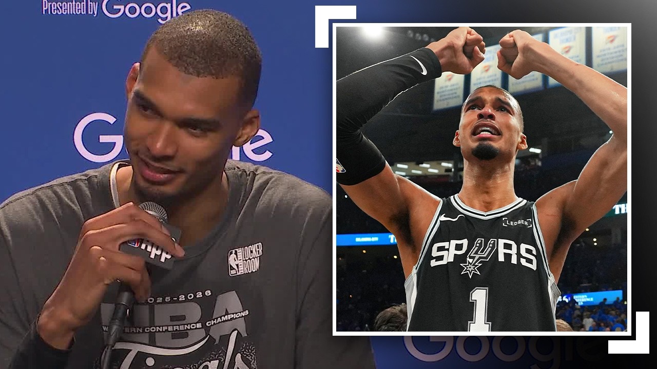 Victor Wembanyama Speaks After The Spurs EPIC Game 7 Win At OKC!