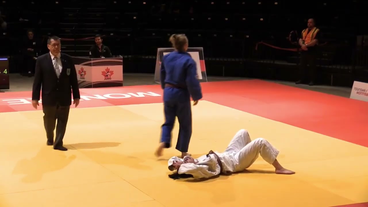 Elite Female Judo Sankaku Triangle Ippon - Gold Medal Match background