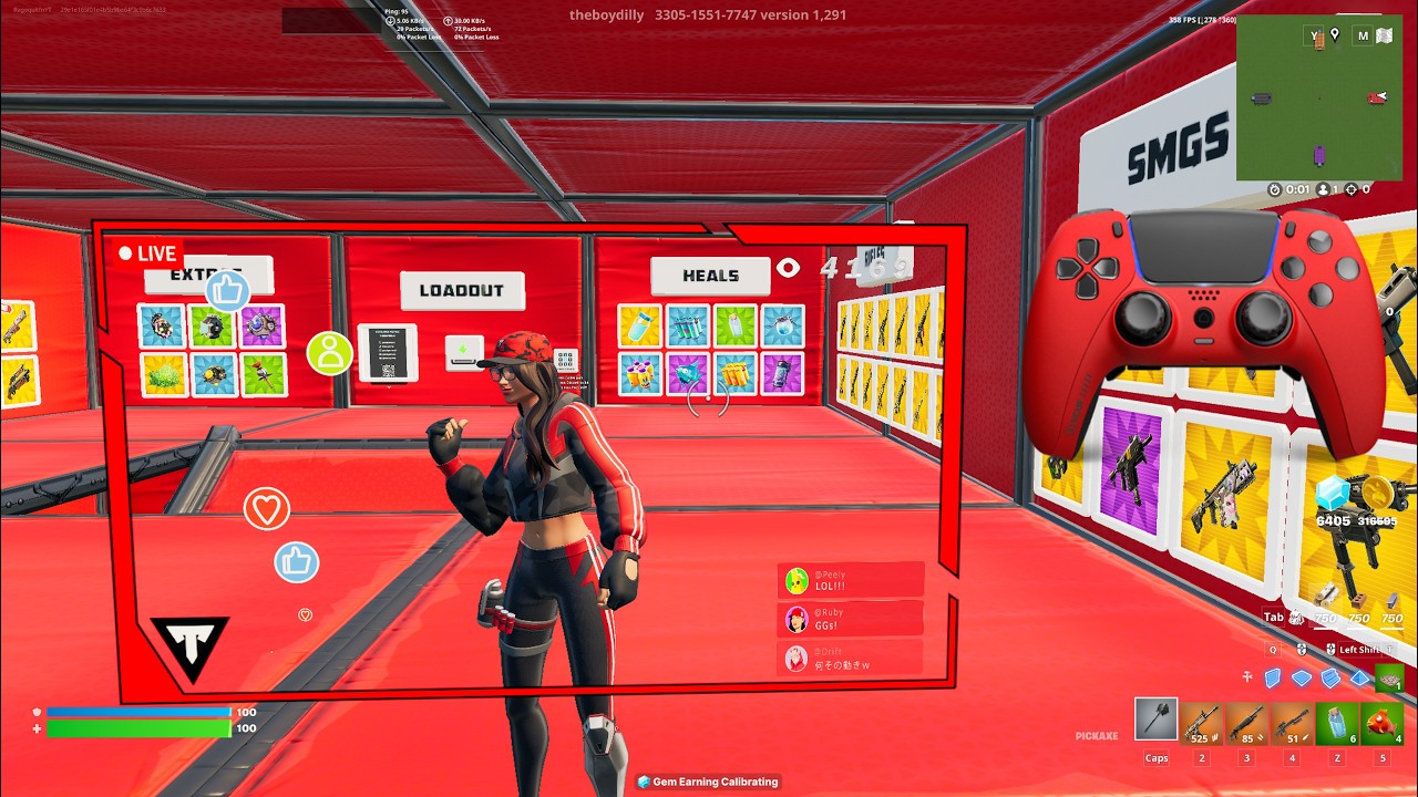 *NEW* REDWAY RUBY SKIN Fortnite 3v3v3v3 Go Goated 🐐Zone Wars Gameplay🎮
