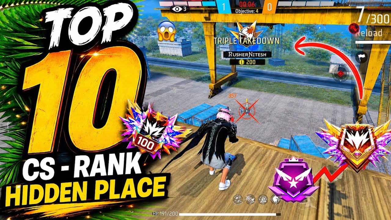 TOP 10 HIDDEN PLACE FOR CS RANK IN BERMUDA MAP | After New Season | Cs Rank Tips and Tricks