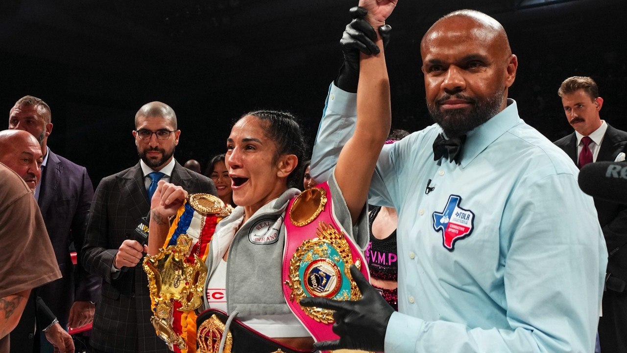 MVPW-03: Amanda Serrano Post Fight Interview | Historic TKO & KO Record Chase background