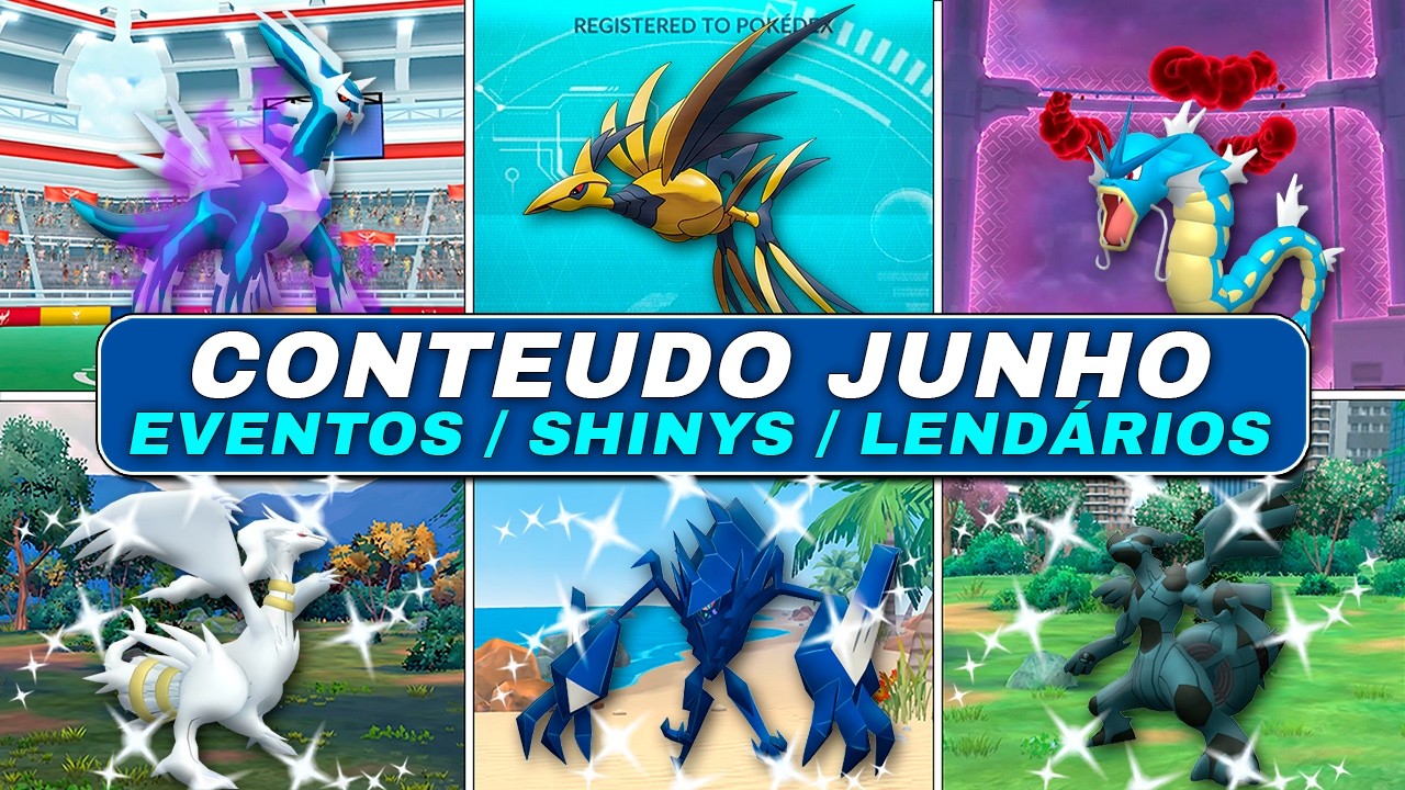 Surpreendeu! Mes de JUNHO está IMPERDIVEL no Pokemon GO - Muitos Lendarios IMPORTANTISSIMOS