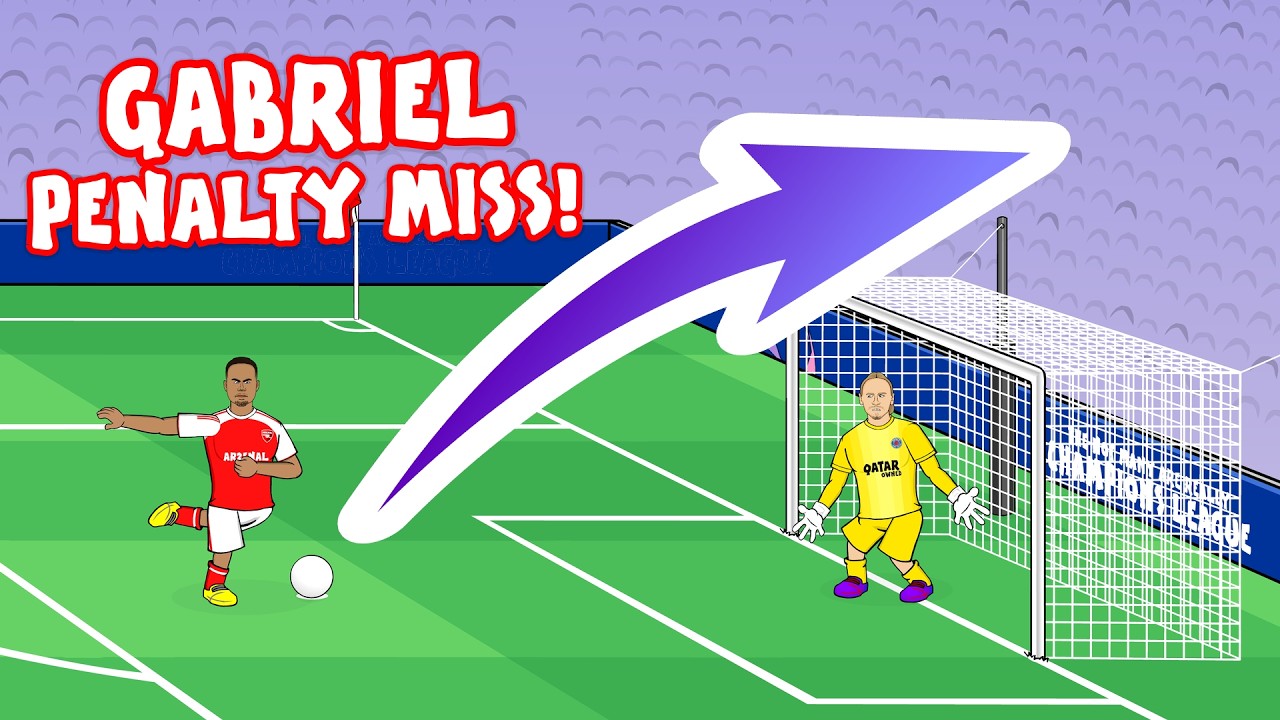 GABRIEL MISSES A PEN IN THE CHAMPIONS LEAGUE FINAL😂 PSG are champions!