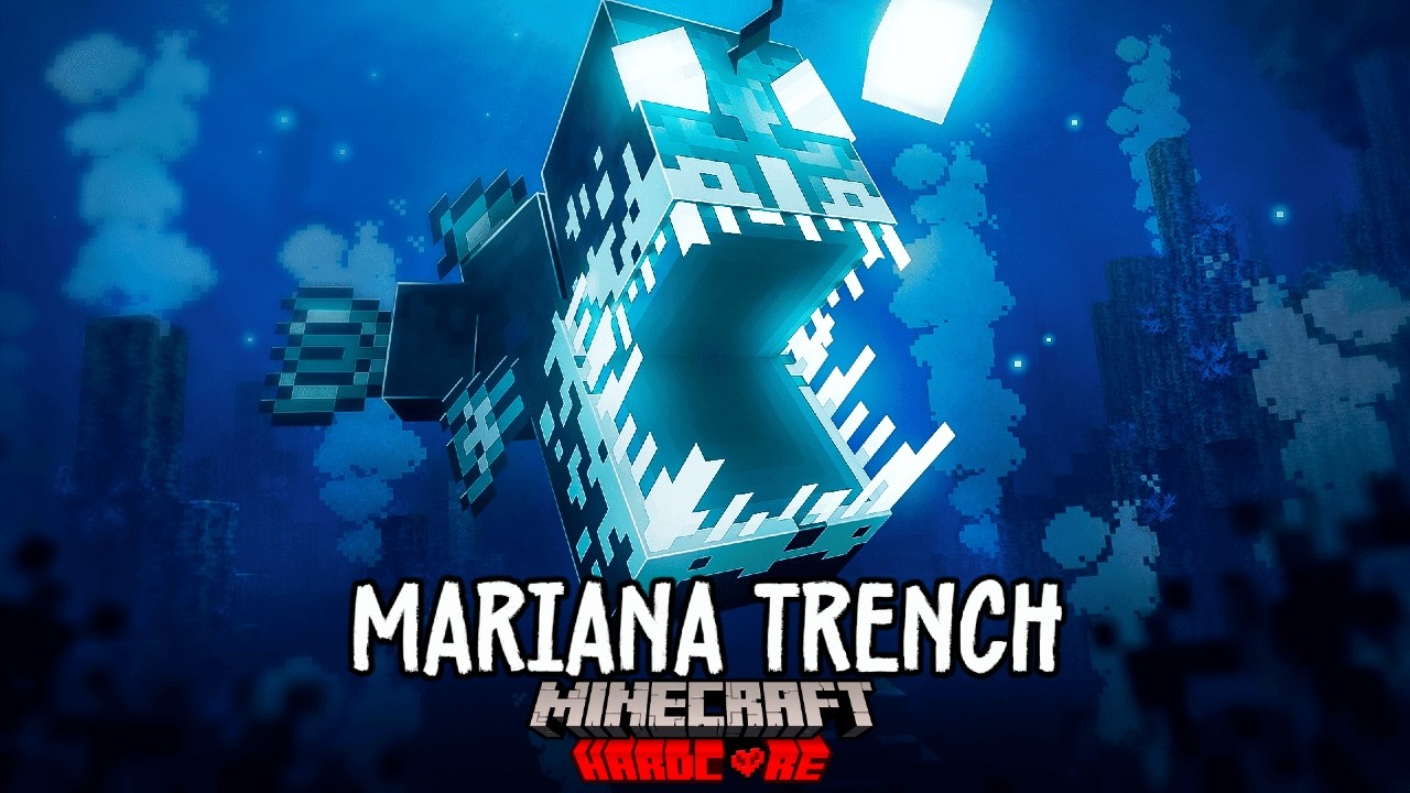 I Survived 100 Days in the MARIANA TRENCH in Hardcore Minecraft!