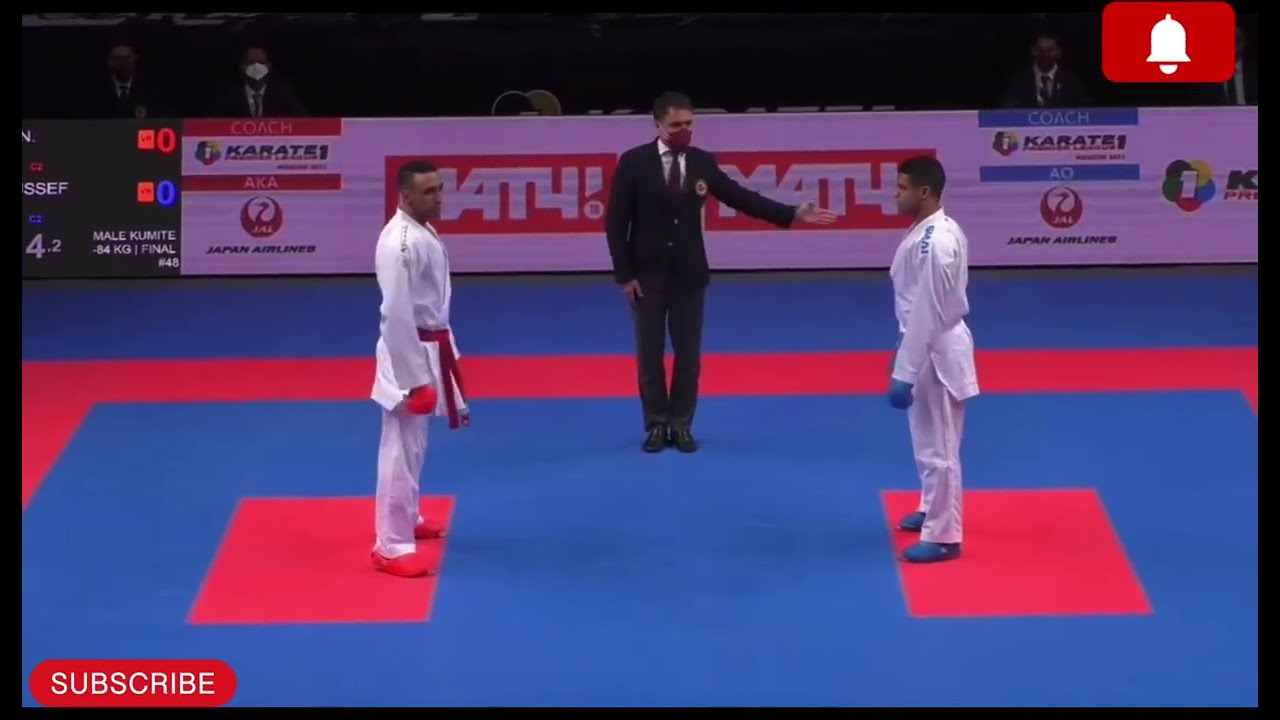 –84 K.G Male Final Match.. ECH–CHAABI N. MOROCCO (AKA🔴) VS YOUSSEF BADAWY (EGYPT AO🔵)..