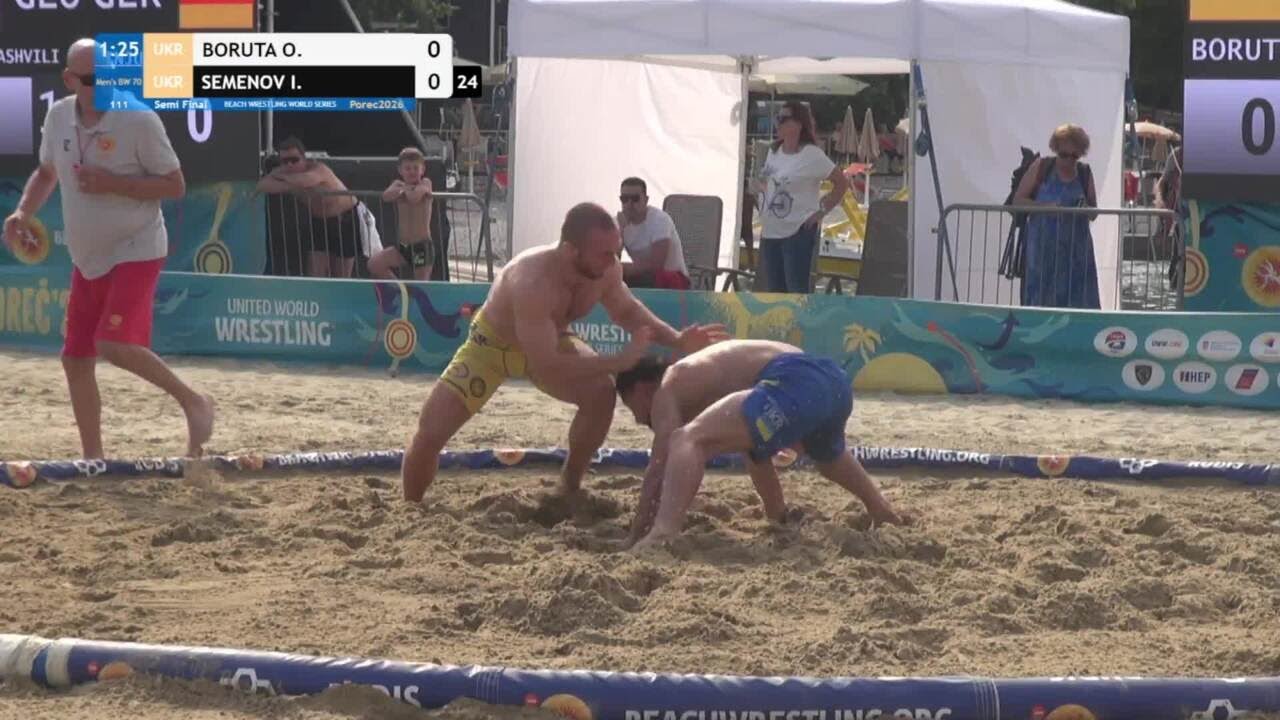 Oleksii BORUTA (UKR) vs. Ivan SEMENOV (UKR) • Semi Final • Men's BW 70Kg background