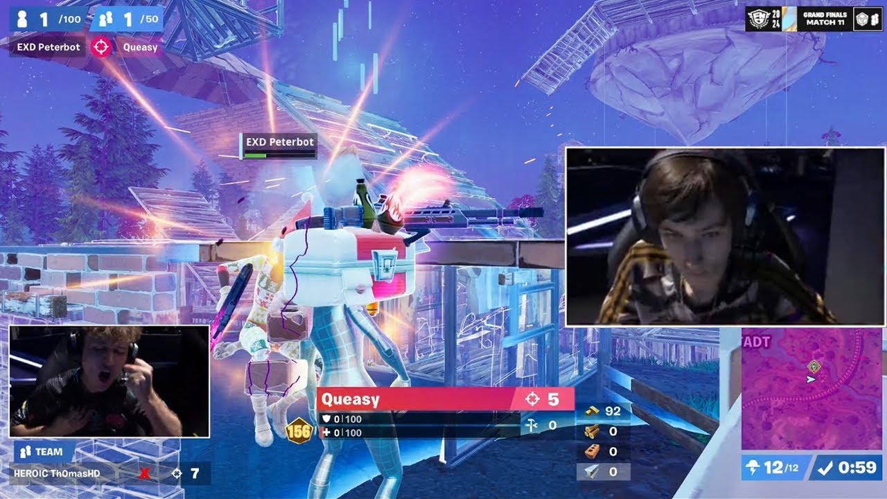 Peterbot Makes The Arena SCREAM After His Most INSANE Solo Win In FNCS Finals! background