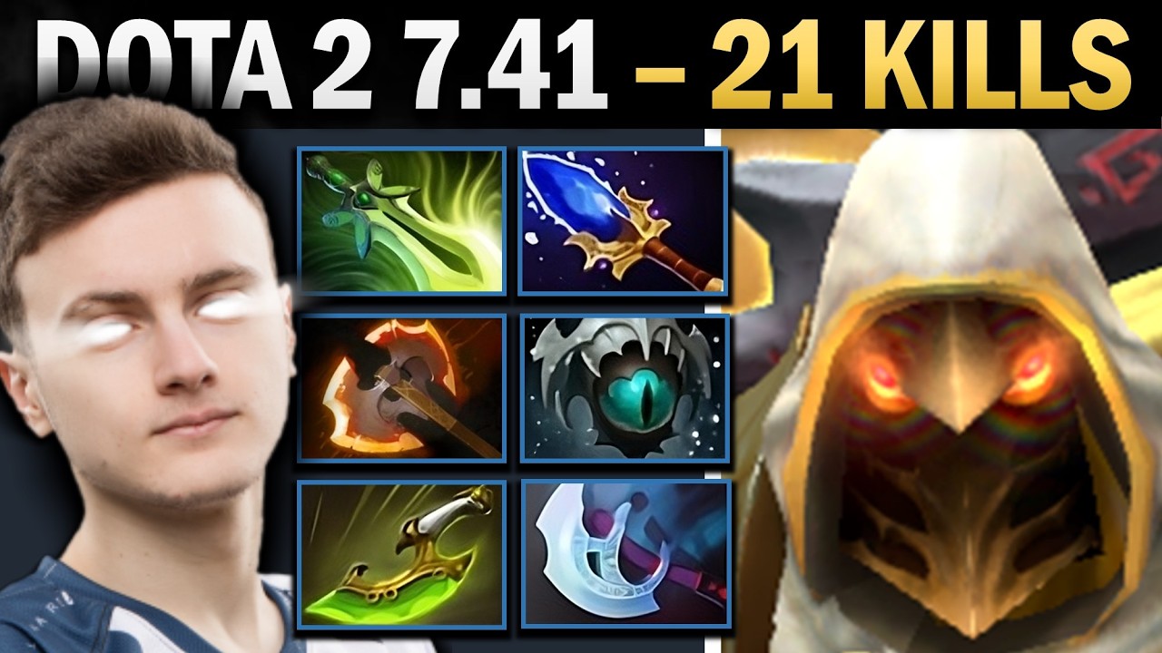 Juggernaut Dota 2 7.41 with 1000 GPM and 21 Kills - Dota Gameplay