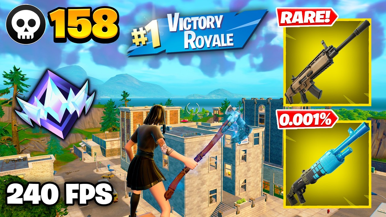 158 Elimination "RANKED RELOAD" Gameplay Wins (Fortnite Chapter 7 Keyboard & Mouse)