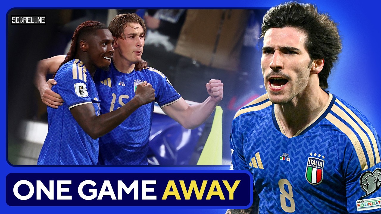 Sandro Tonali SHINES as Italy wins World Cup Qualifying Semi-final background