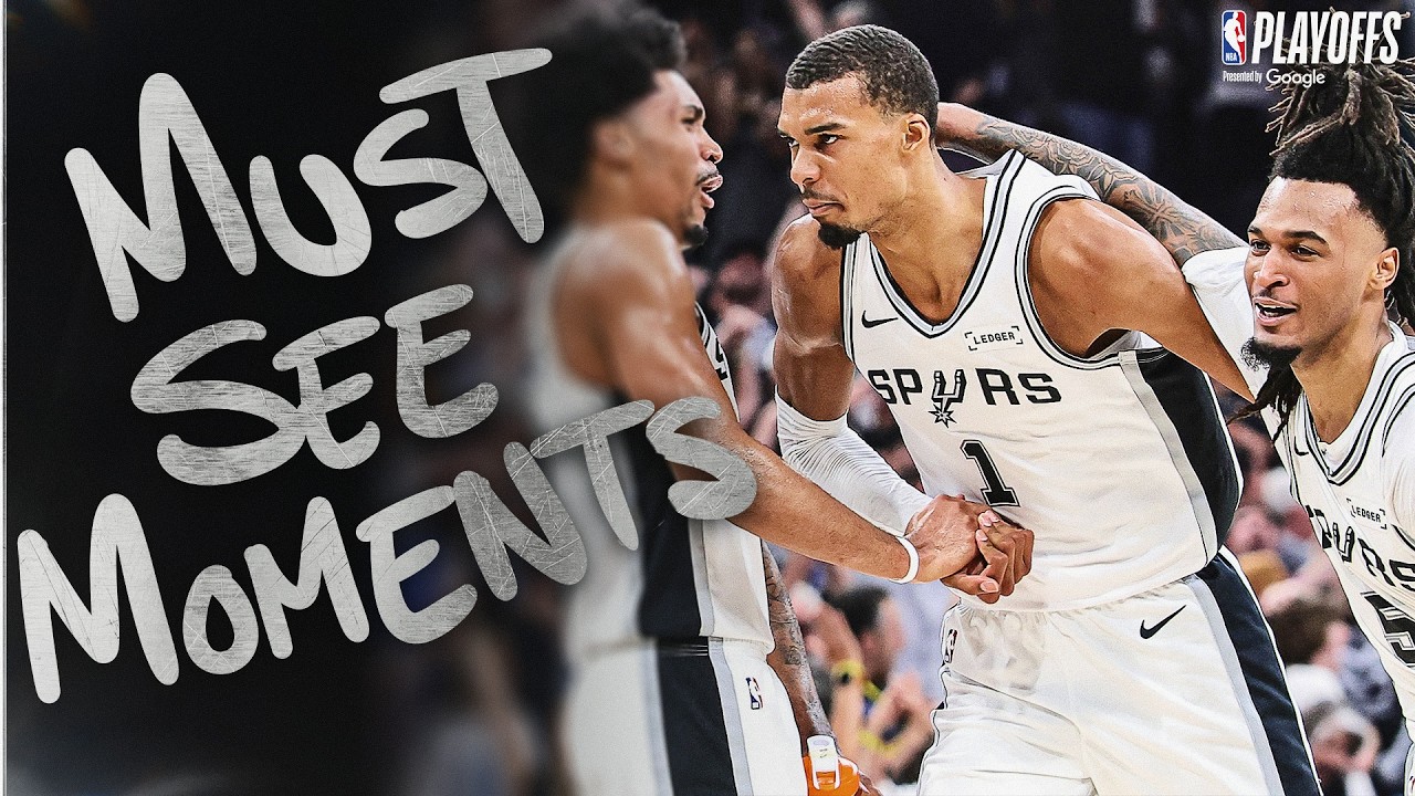 The Most ELECTRIC Spurs Plays of the Postseason 🤯 background