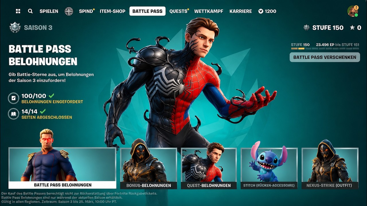 *NEU* Fortnite CH7 Season 3 BATTLE PASS?