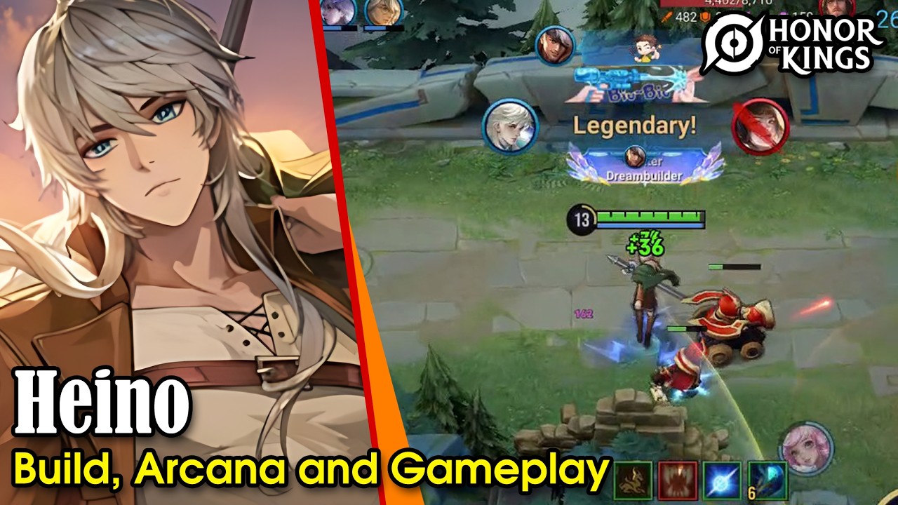 Honor of Kings Heino Build, Arcana and Gameplay - Mid Lane background