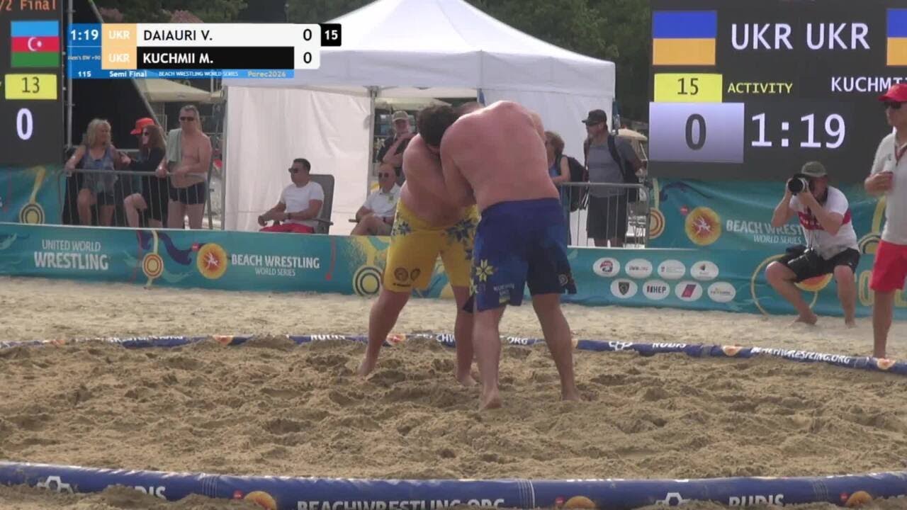 Vazha DAIAURI (UKR) vs. Mykola KUCHMII (UKR) • Semi Final • Men's BW +90Kg background