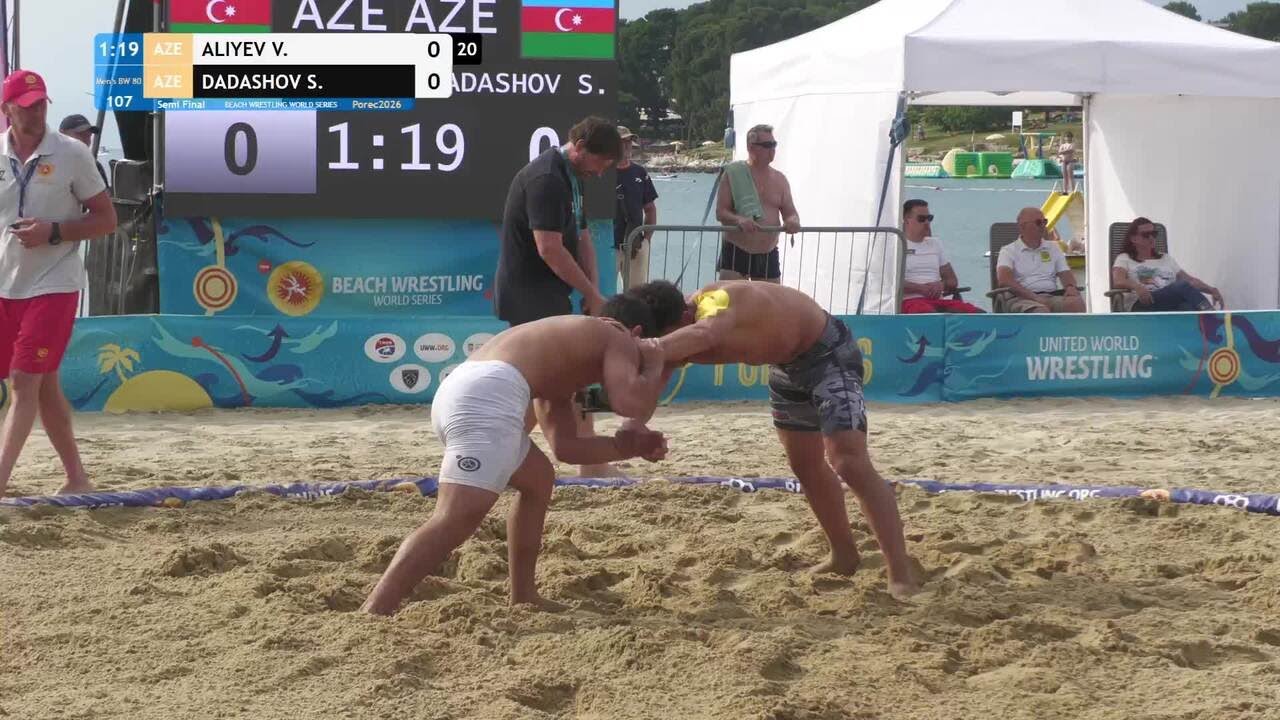 Vusal ALIYEV (AZE) vs. Sahib DADASHOV (AZE) • Semi Final • Men's BW 80Kg background