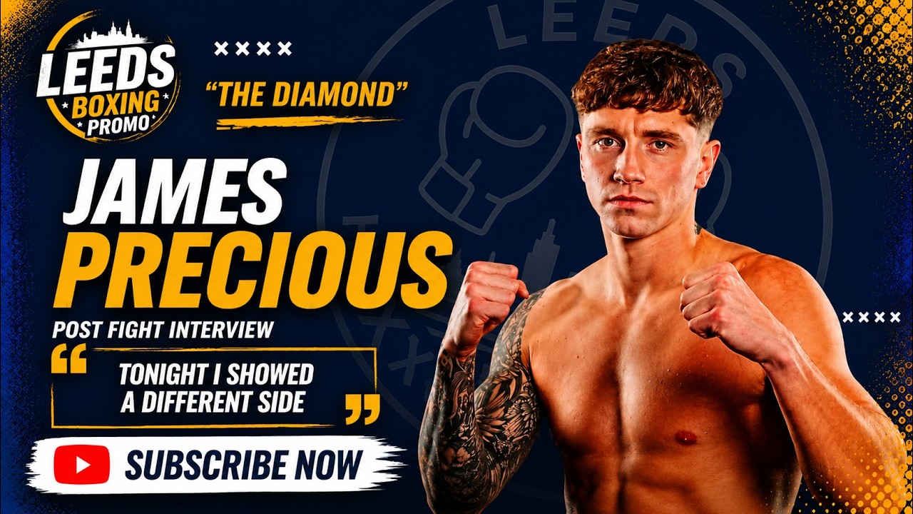 “I SHOWED A DIFFERENT SIDE TONIGHT” | JAMES PRECIOUS POST FIGHT INTERVIEW background