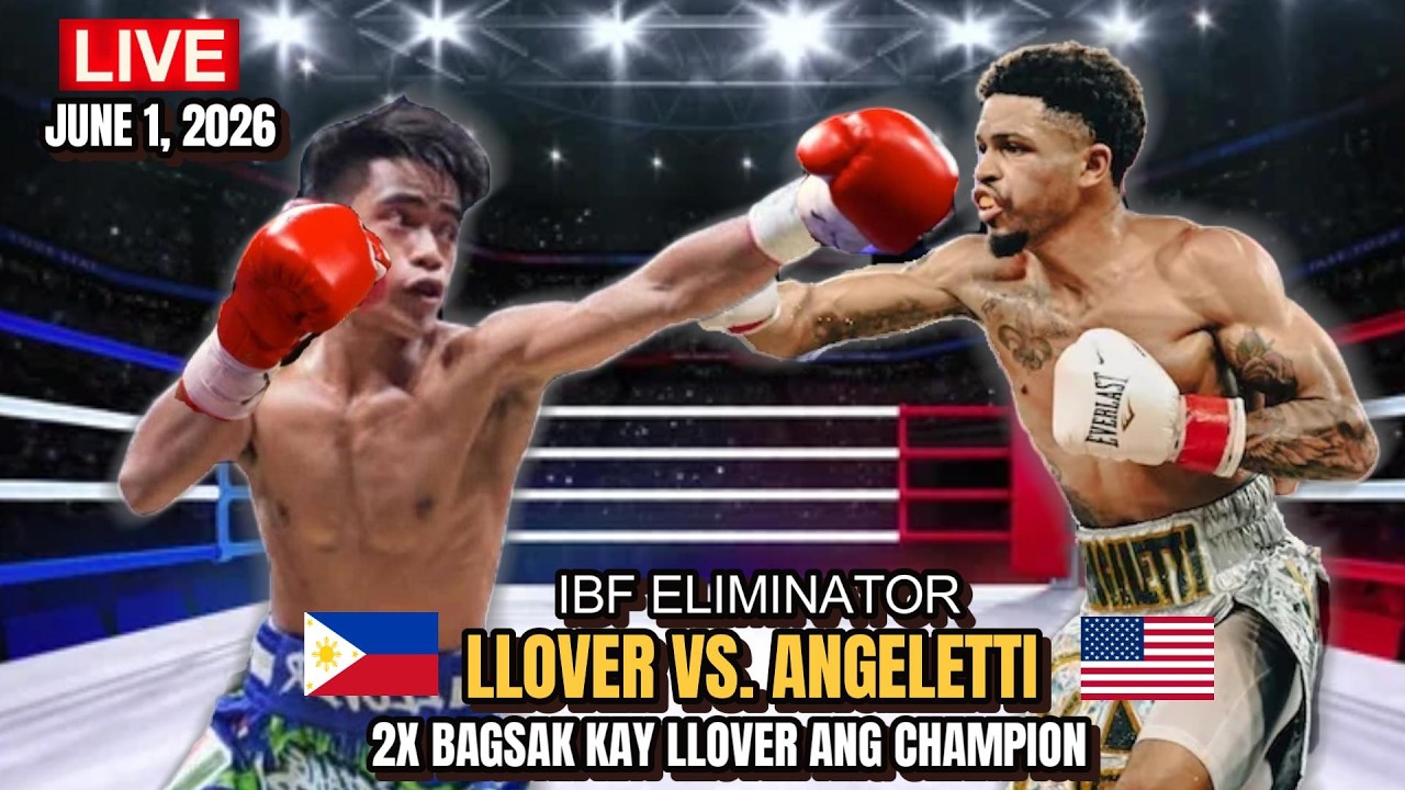 JUNE 1 2026 | LLOVER vs ANGELETTI IBF ELIMINATOR | LLOVER 2X BAGSAK ANG CHAMPION! background