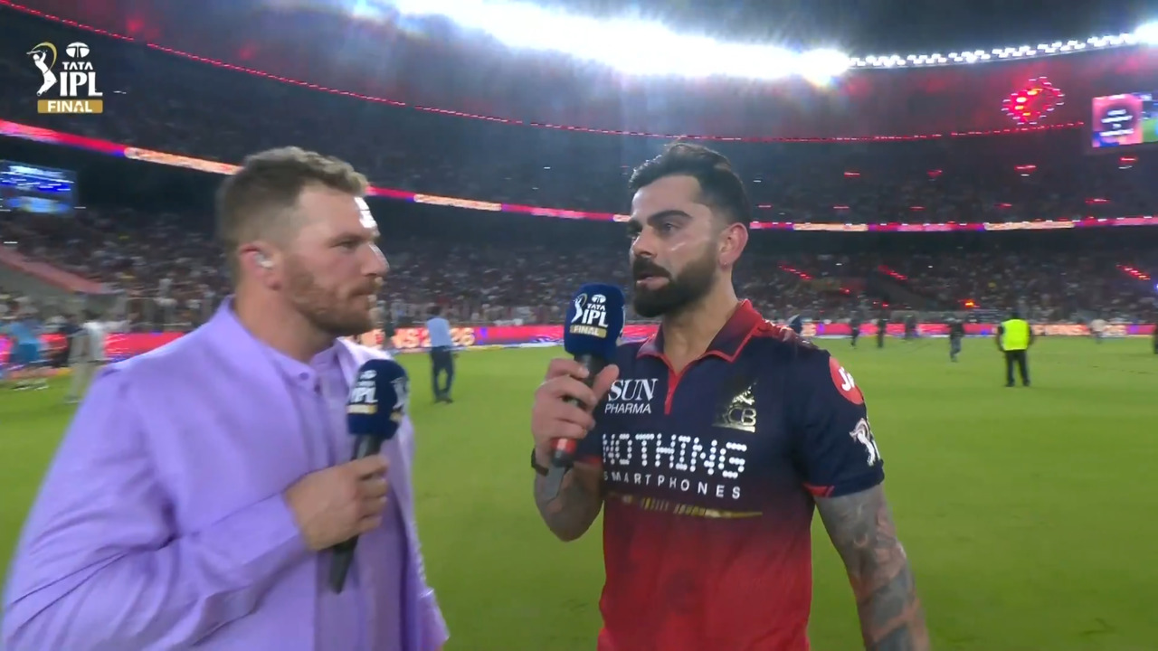 IPL 2026 Final: RCB vs GT - Virat Kohli Interview background