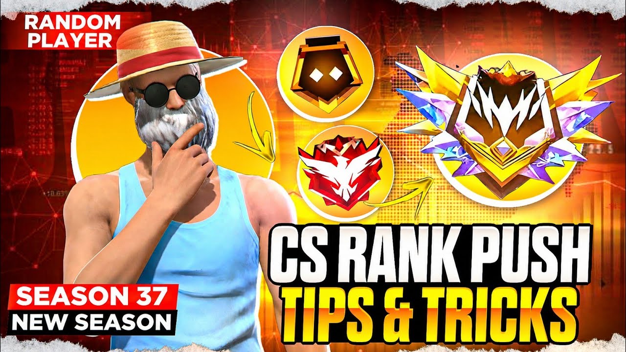 New Season ( 37 ) | Best Startegy Cs Rank Push ЁЯФе With Random Player's | Cs Rank Push Tips And Tricks background