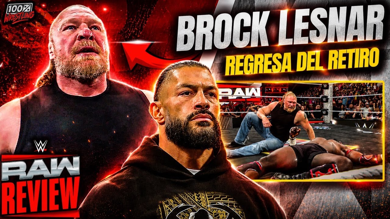 WWE RAW REVIEW: ¡BROCK LESNAR REGRESA! + Tribal Combat en Clash in Italy background