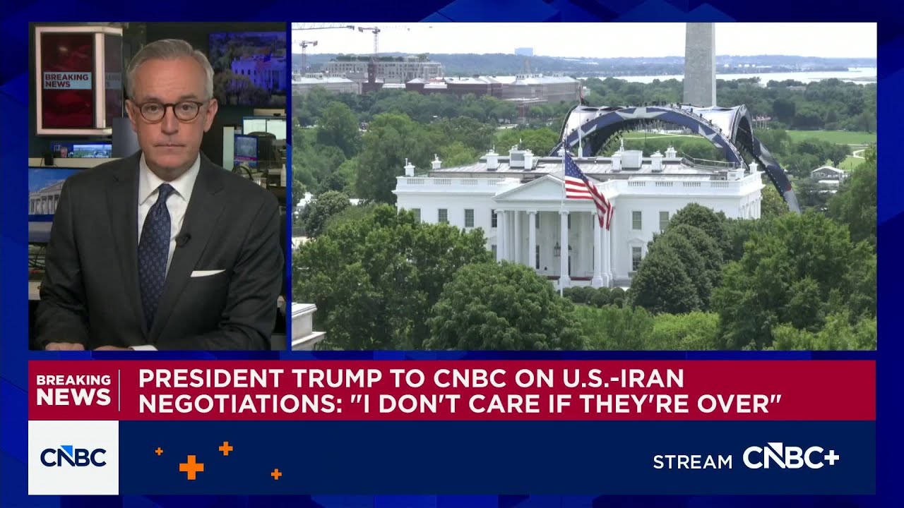 Trump to CNBC on U.S.-Iran negotiations: I don't care if they are over background
