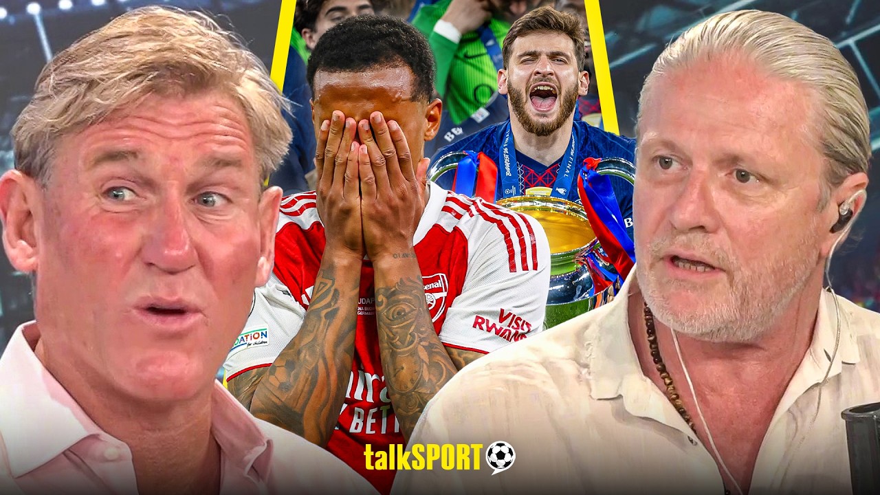 Simon Jordan & Emmanuel Petit REACT to Arsenal Suffering Champions League Final HEARTBREAK vs PSG! background