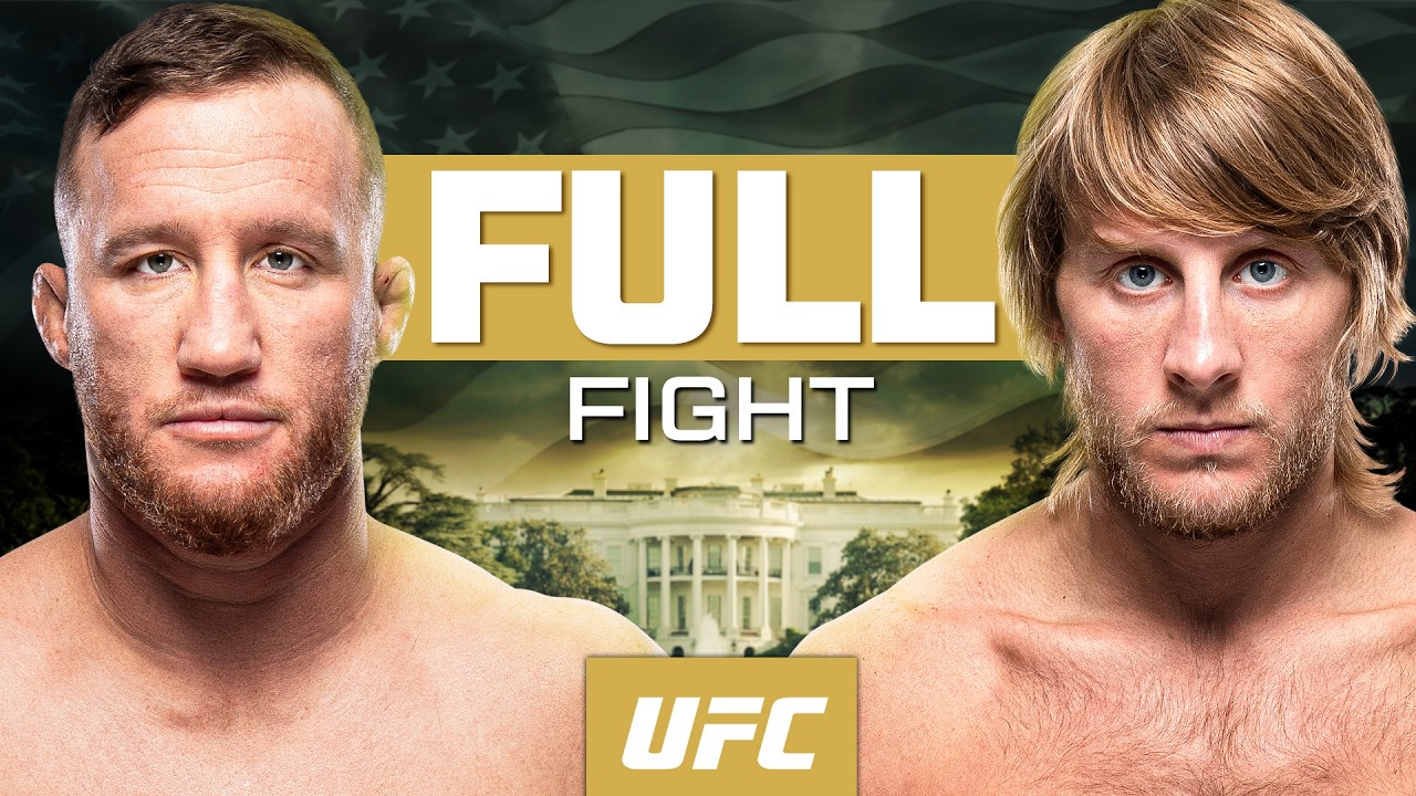 Justin Gaethje vs Paddy Pimblett | FULL FIGHT | UFC Freedom 250 background