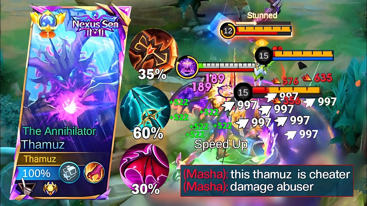 THIS THAMUZ BUILD IS INSANE... TRUE DAMAGE ABUSER😱 - MLBB background