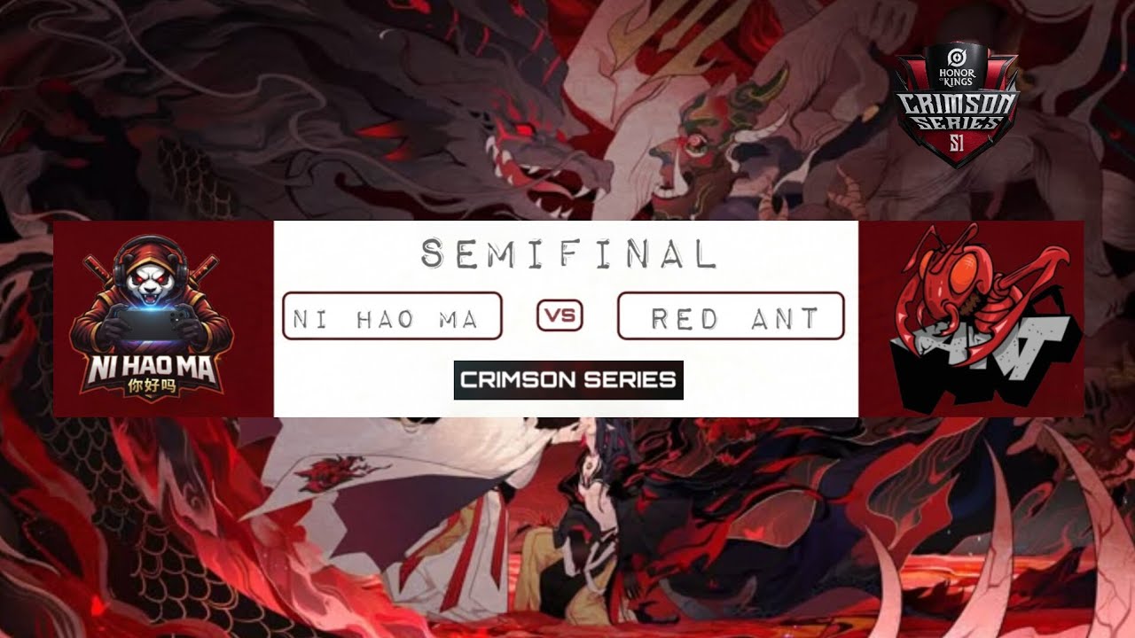 🏆 CRIMSON SERIES S1 • HONOR OF KINGS 🇮🇳 SEMIFINAL HIGHLIGHTS 🎥 background