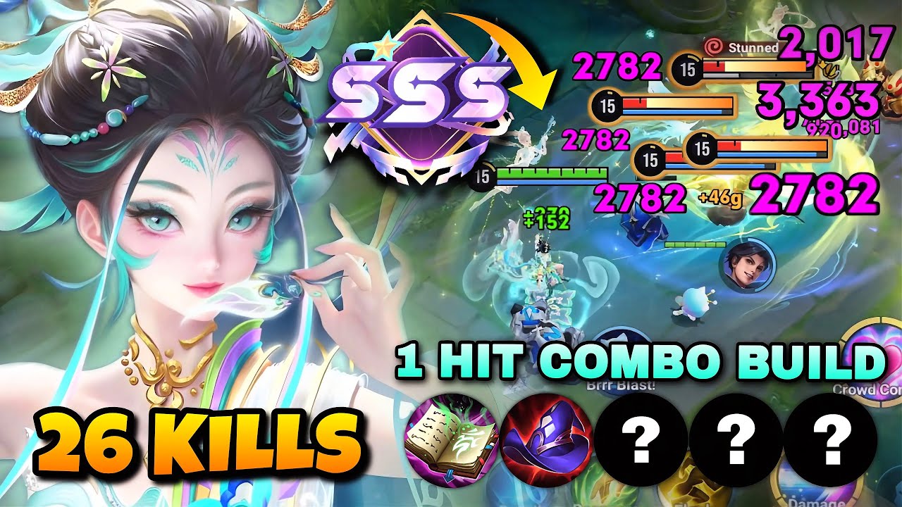 26 KILLS! CHINA DAJI UNBELIEVABLE 1 HIT COMBO BUILD DESTROYING META HEROES IN FARM! | HONOR OF KINGS background