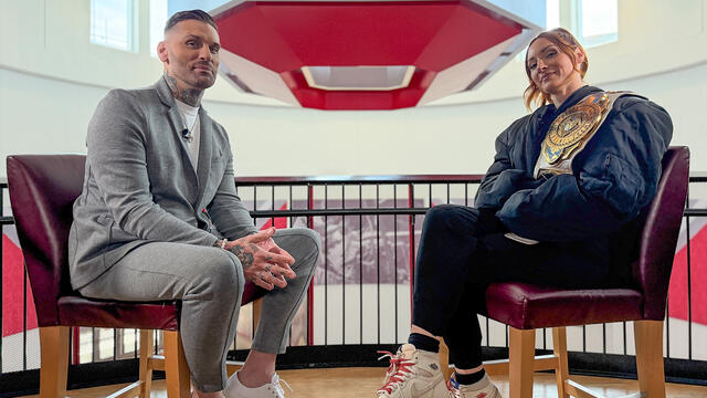FULL INTERVIEW: Becky Lynch tears into Sol Ruca: Clash in Italy Countdown highlights background