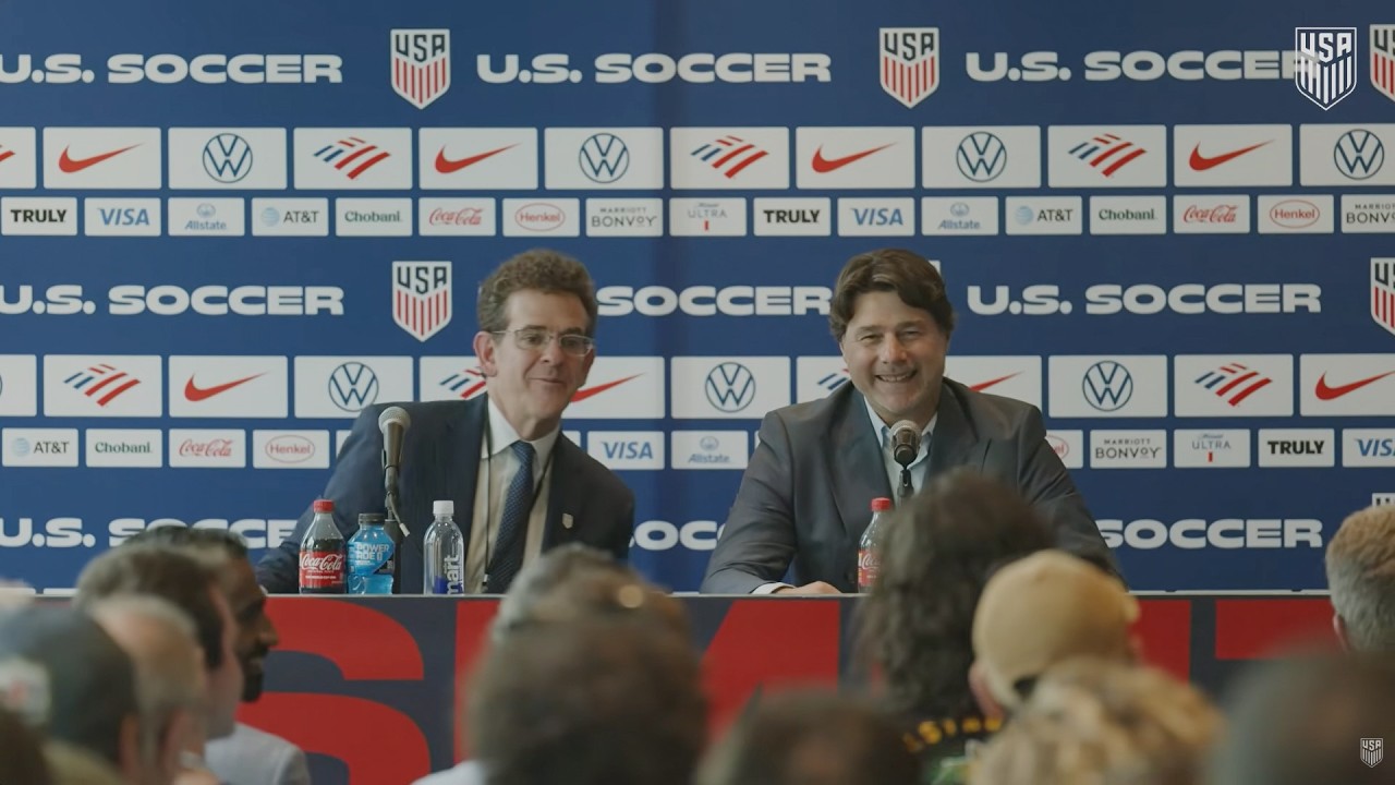 USA Soccer Manager Mauricio Pochettino talks 2026 FIFA World Cup™ Roster ⚽️ FOX Soccer background