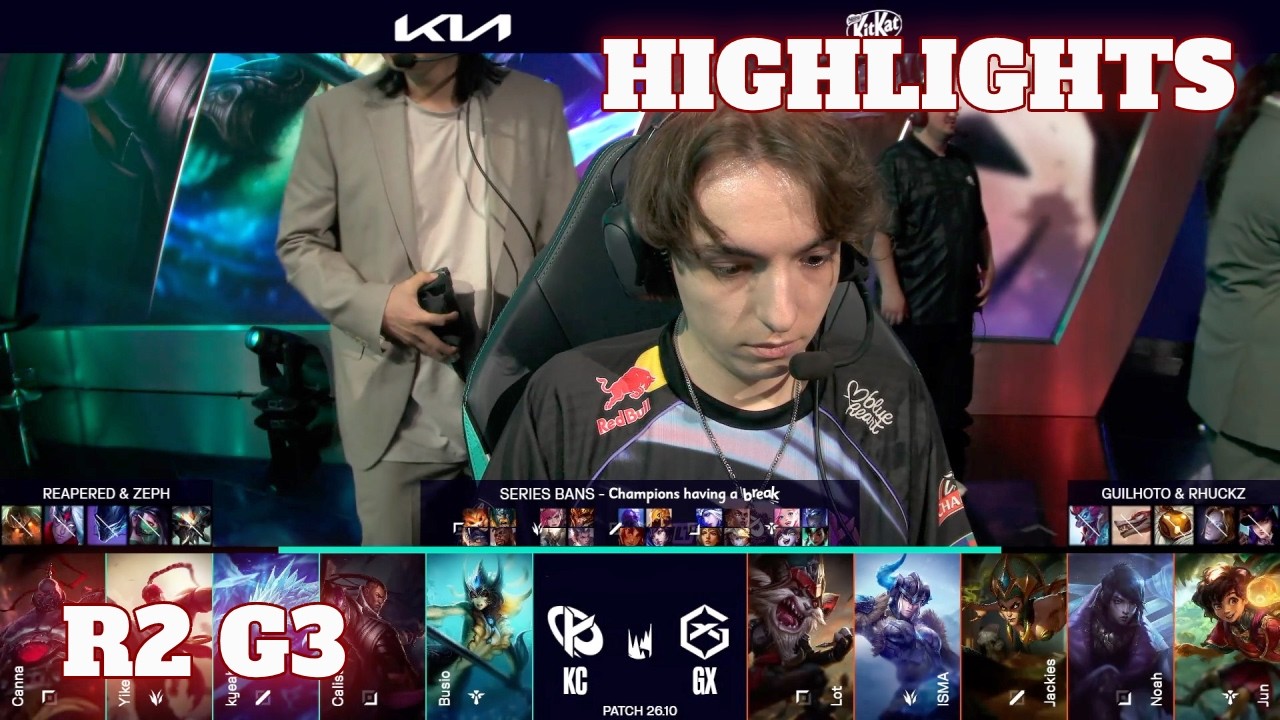 KC vs GX - Game 3 Highlights | Round 2 LEC Spring 2026 Playoffs | Karmine Corp vs GIANTX G3 background